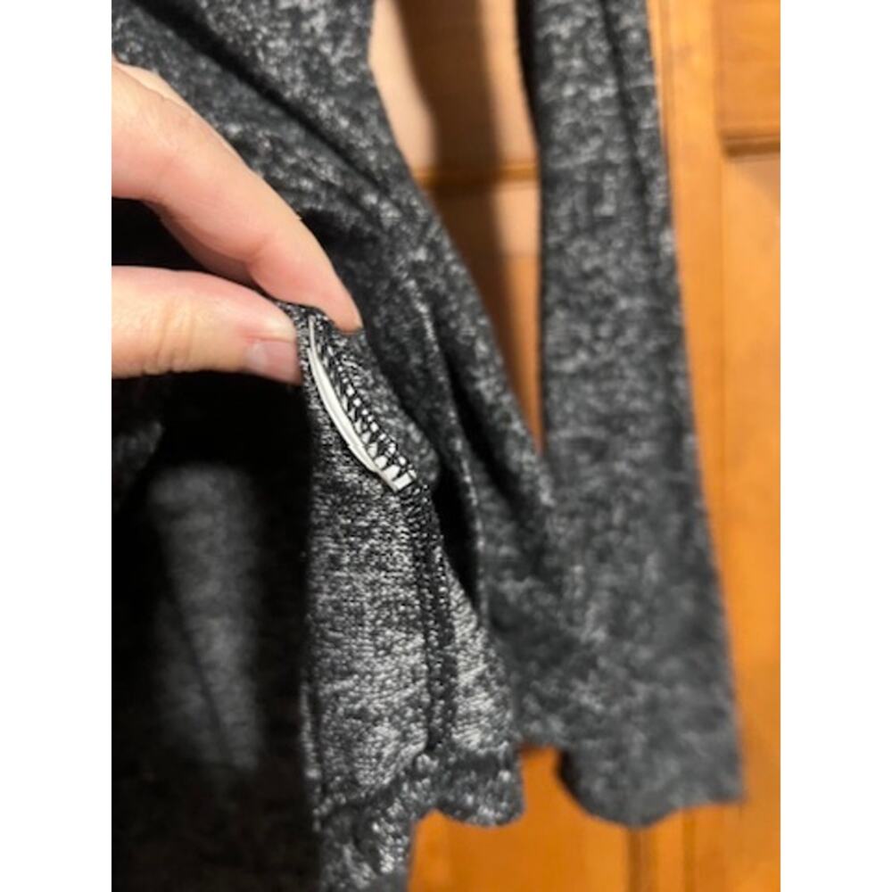 Quince Women's Brushed Jersey Long Sleeve Lounge Tee Shirt Charcoal Gray Size S - Picture 7 of 9